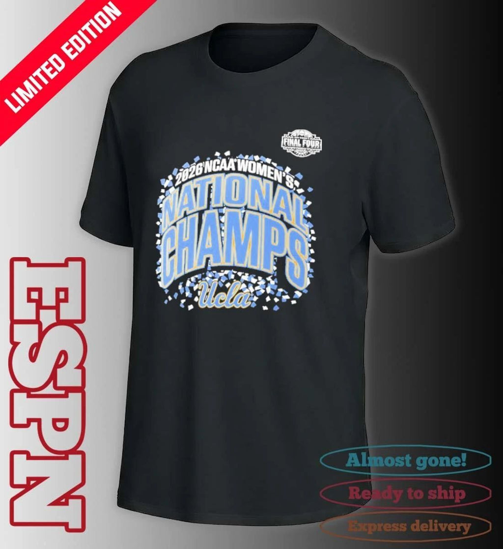 UCLA Bruins NCAA DI Women’s Basketball National Champions Confetti T-Shirt