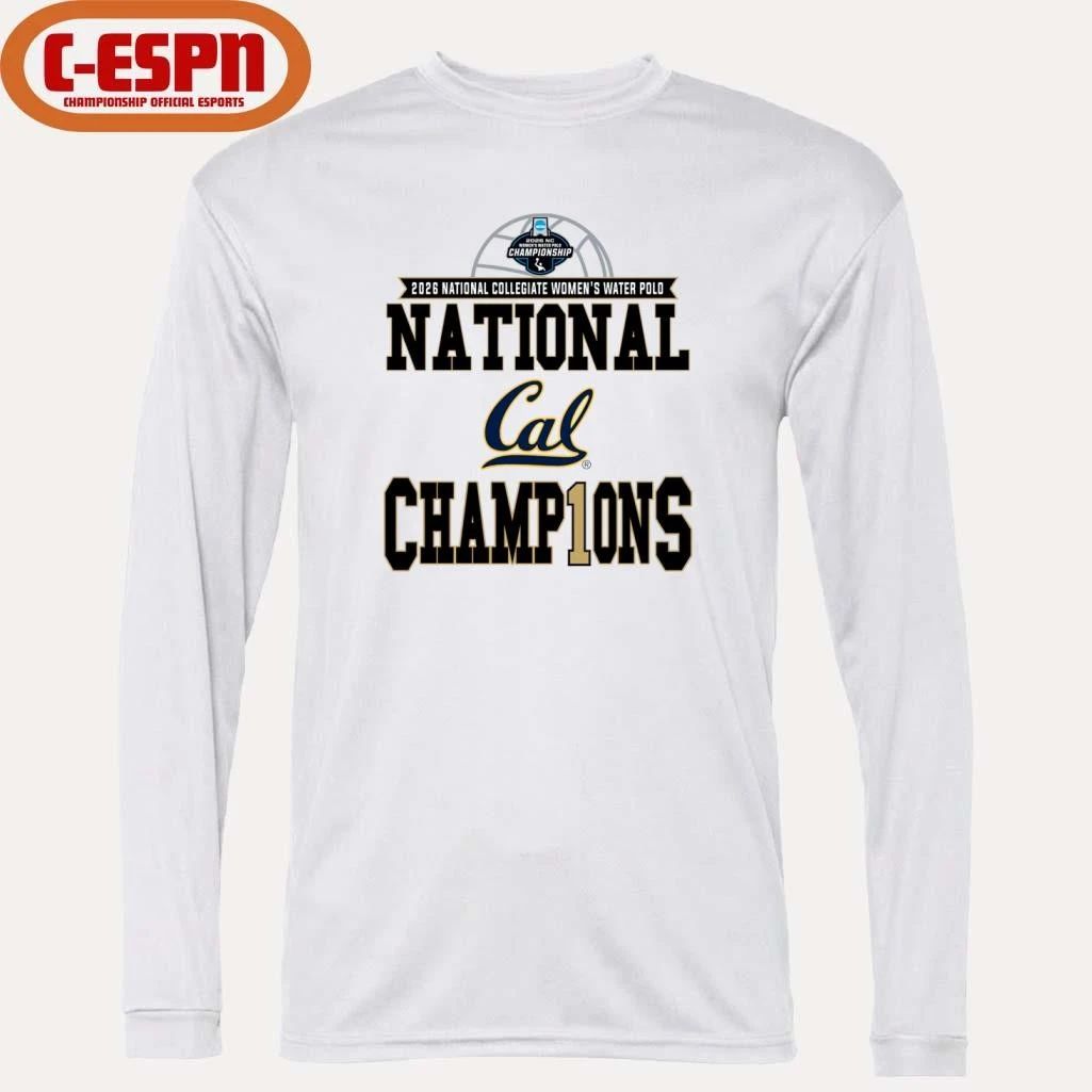 Cal Golden Bears 2026 NCAA Women’s Water Polo National Champions Locker Room T-Shirt