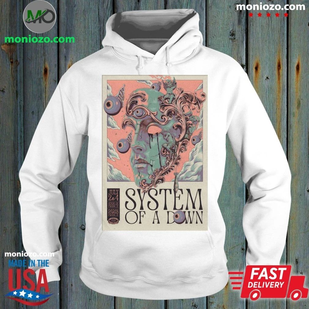 Original System Of A Down Paris France 7 2-7 4 2026 Poster Shirt