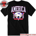 America Hockey Helmet United States Hockey Shirt