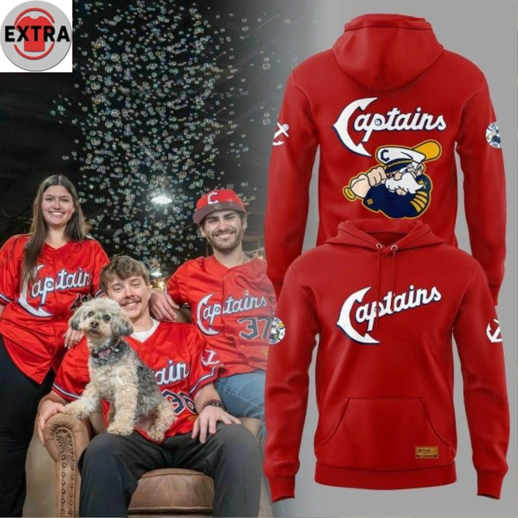Lake County Captains New Look 2026 Guardians Red Logo Two Sided Shirt