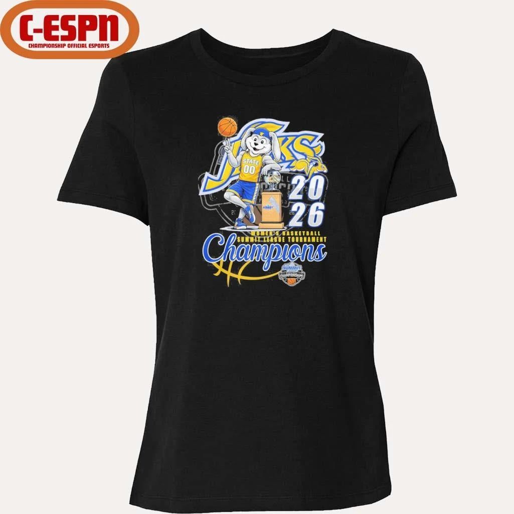 South Dakota State Jackrabbits Mascot 2026 Summit League Women’s Basketball Conference Champions Shirt