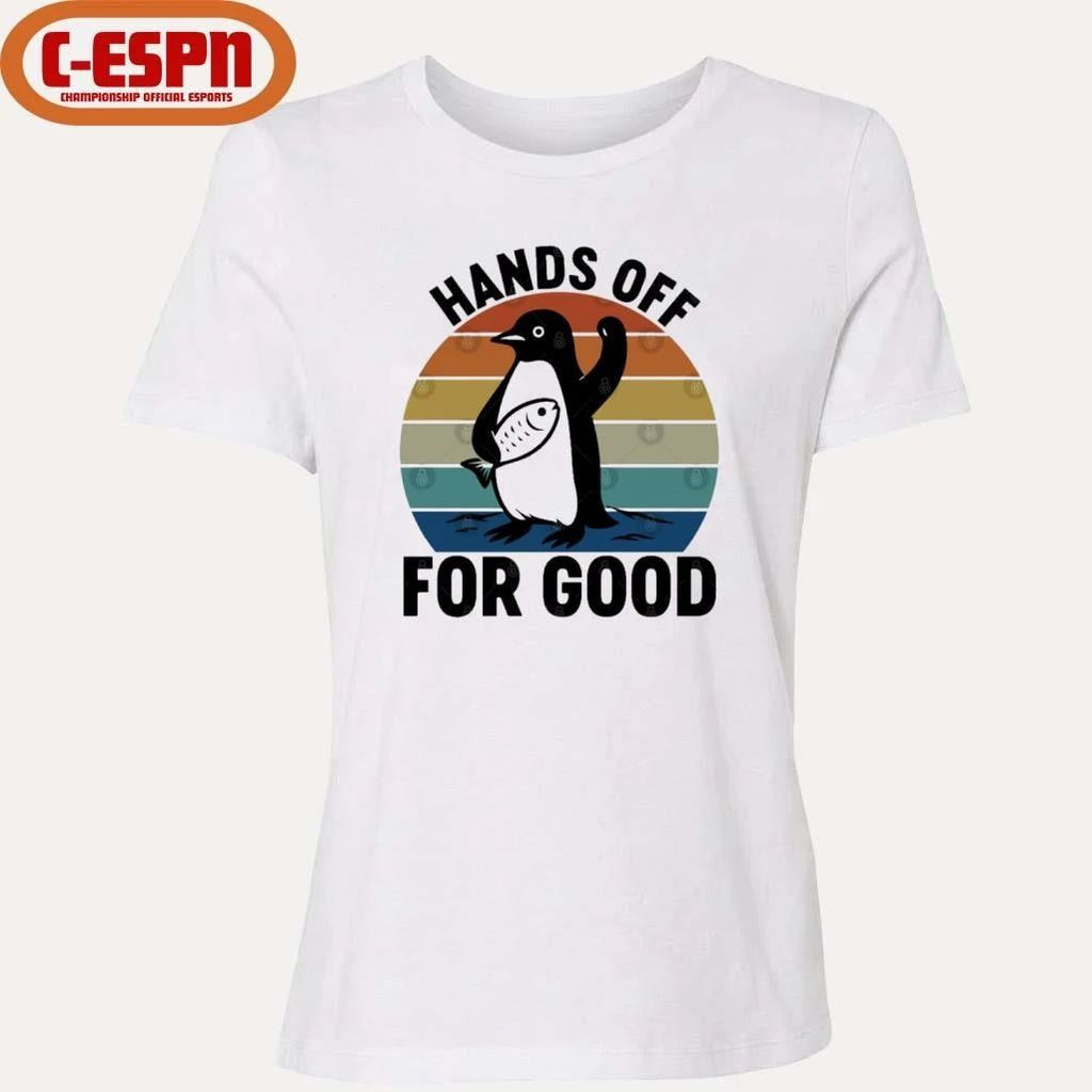 Hands Off For Good Resist Penguin T-Shirt