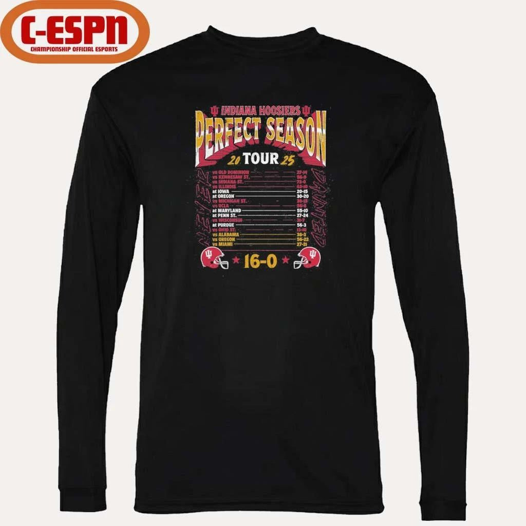 IU Football National Champions Perfect Season Tour Shirt
