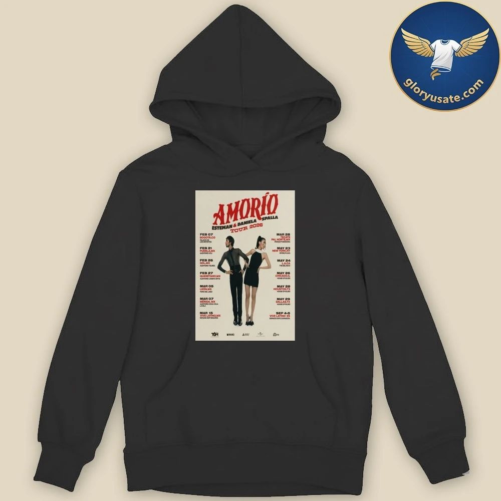 Esteman & Daniela Spalla Amorio Tour 2026 Poster Shirt