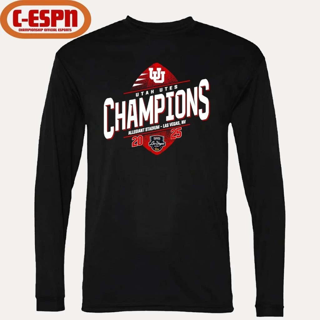 Utah Utes SRS Distribution Las Vegas Bowl Champions T-shirt
