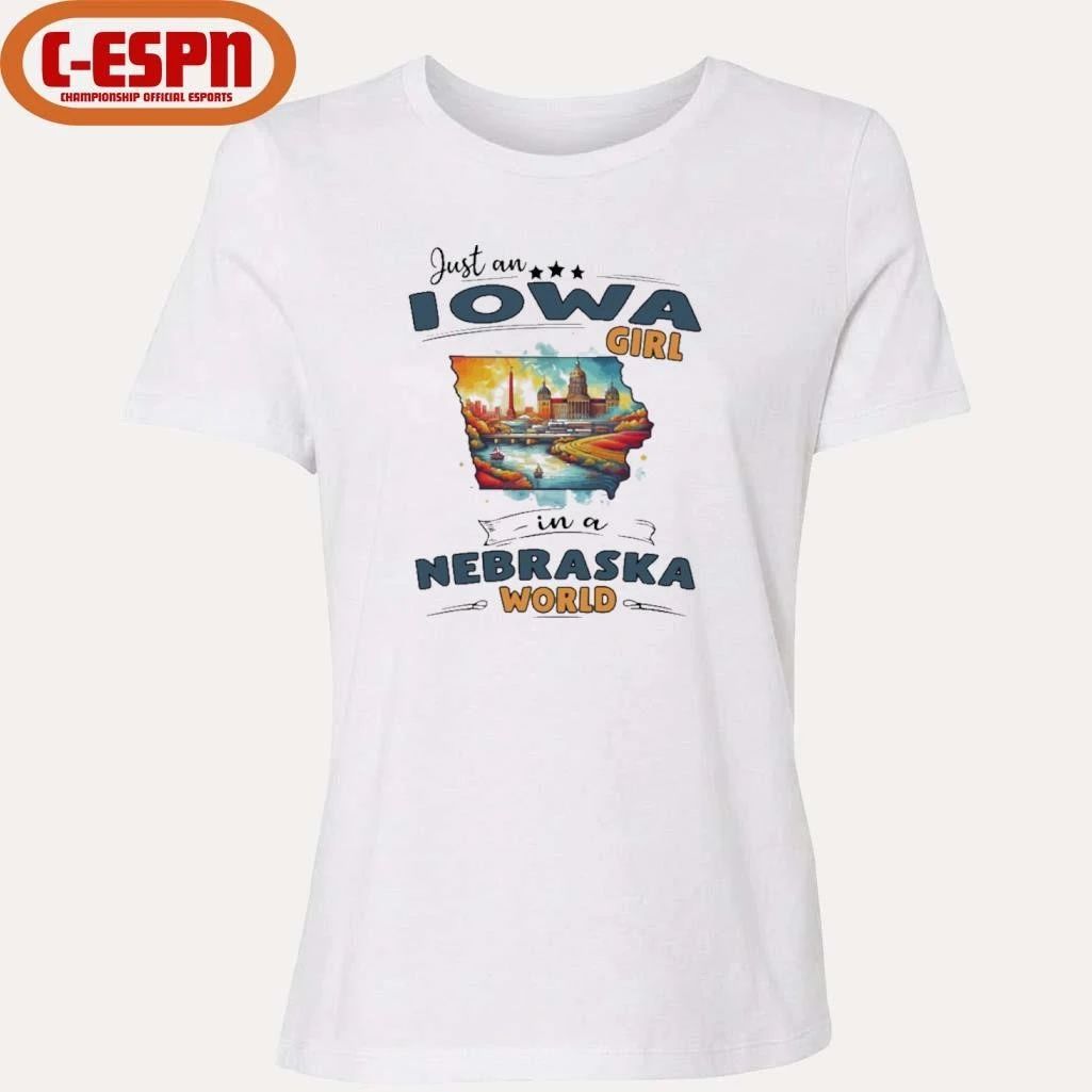 Just An Iowa Girl In A Nebraska World Retro Shirt