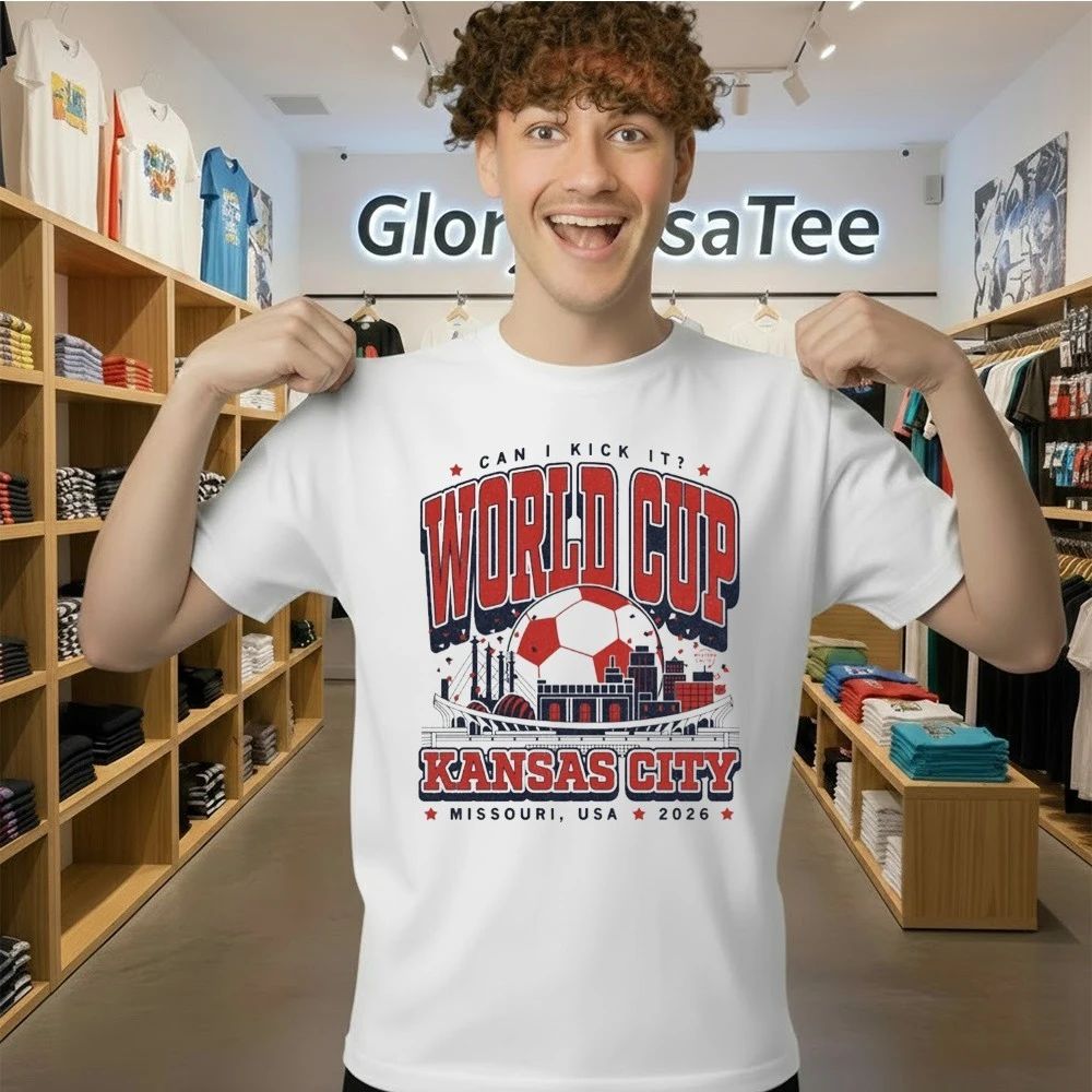 Kansas City World Cup Can I Kick It Missouri, USA 2026 Skyline Max Collegiate Shirt