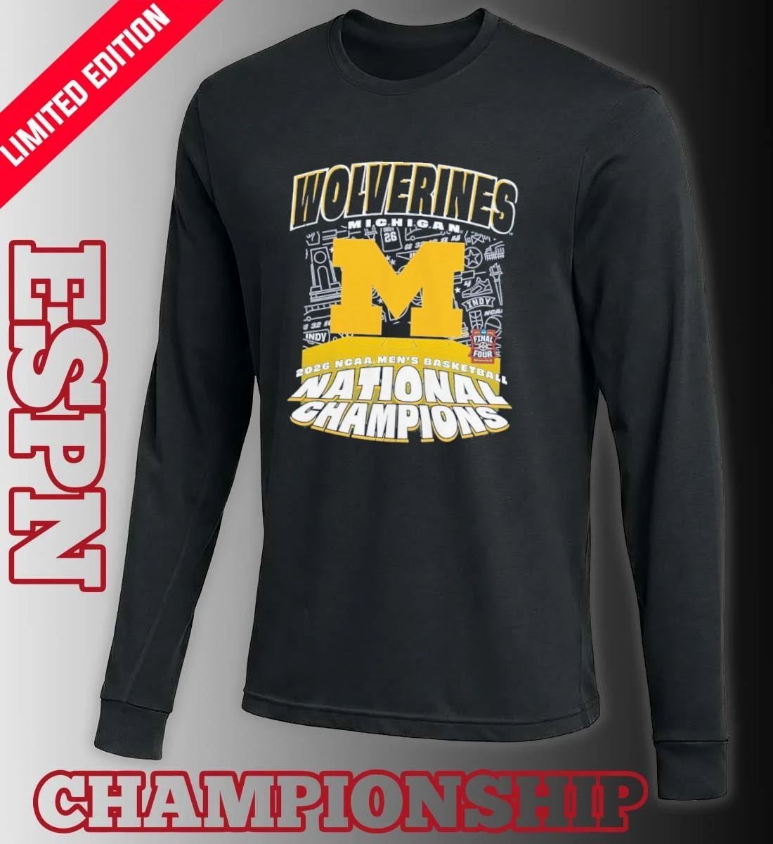 Michigan Wolverines It’s March 2026 NCAA Men’s Basketball National Champions T-Shirt