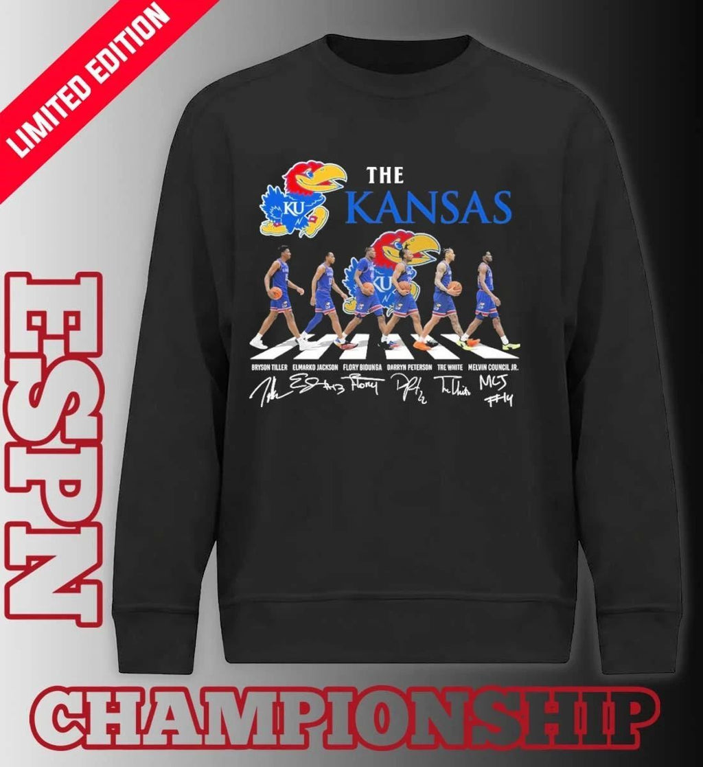 The Kansas Jayhawks Men’s Basketball Abbey Road Shirt