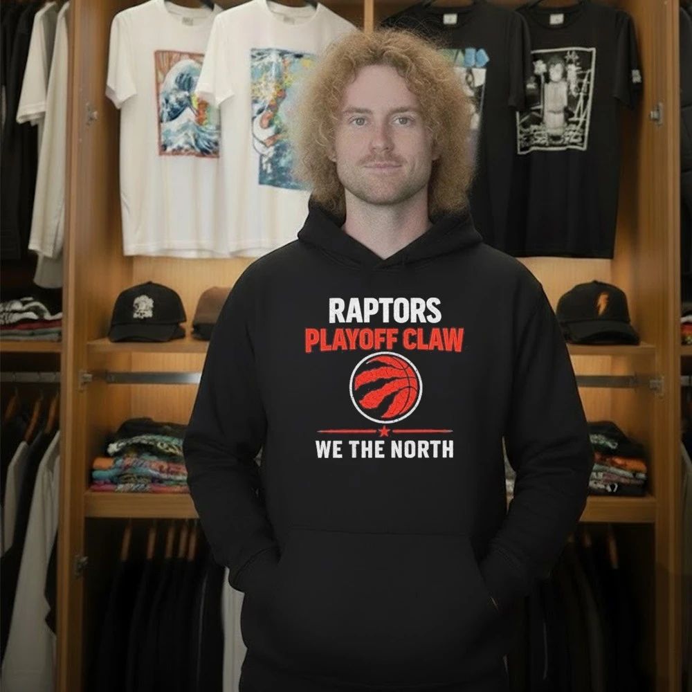 Raptors Playoff Claw Toronto Raptors We The North Basketball Graphic Shirt