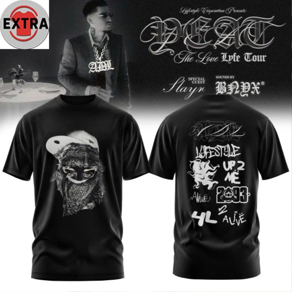 Yeat The Love Lyfe Tour 2026 Logo Two Sided Shirt