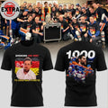 Leon Draisaitl Edmonton Oilers 1000 Career NHL Points Signature Two Sided T-Shirt
