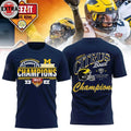 Michigan Wolverines Cheez-It Citrus Bowl Champions 2025 Helmet And Logo Hoodie T-Shirt