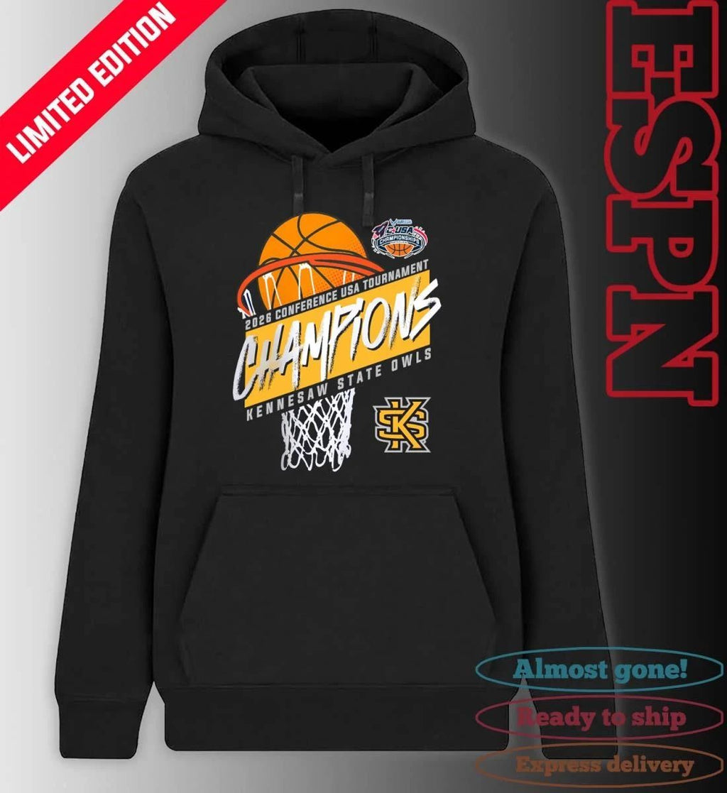Kennesaw State Men’s Basketball Conference USA Tournament Champions 2026 T-Shirt