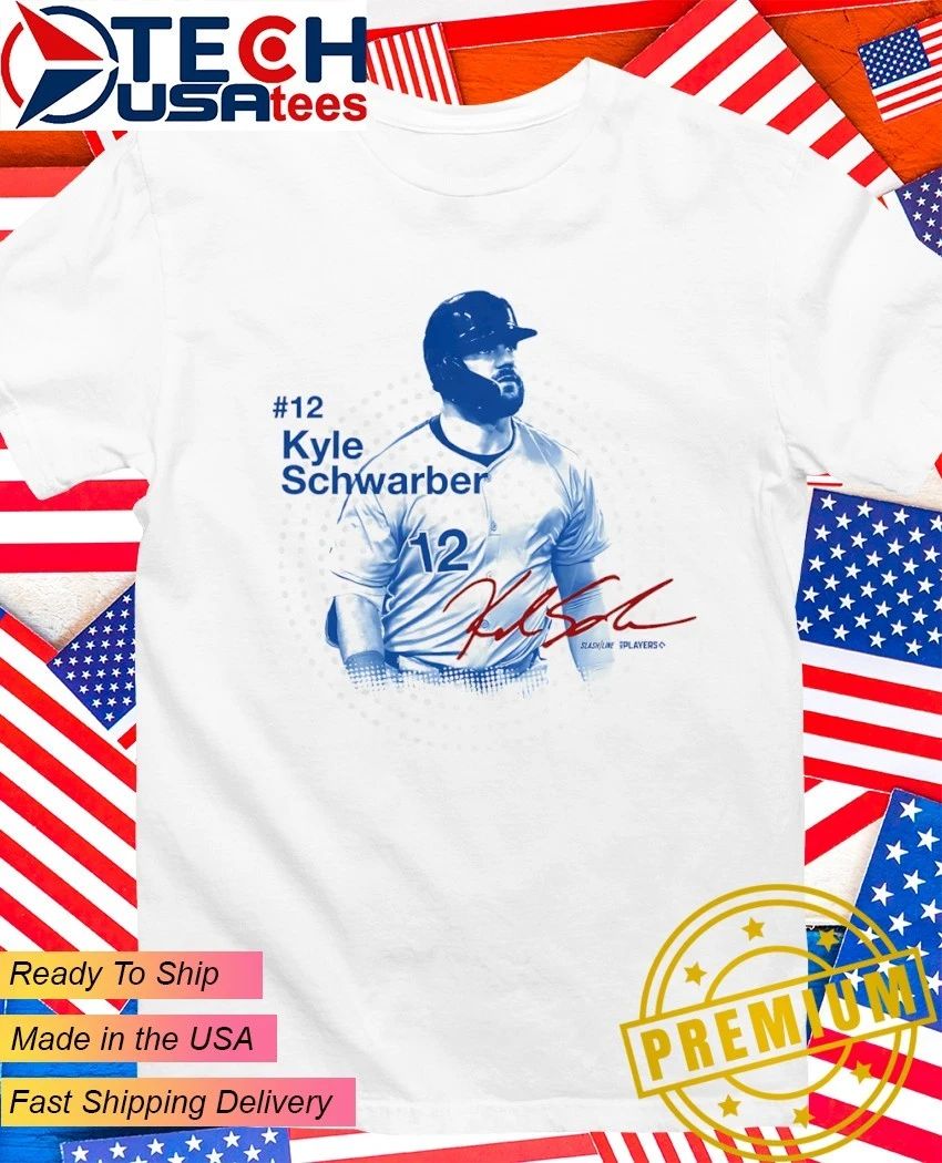Kyle Schwarber No. 12 Philadelphia Phillies star player signature shirt