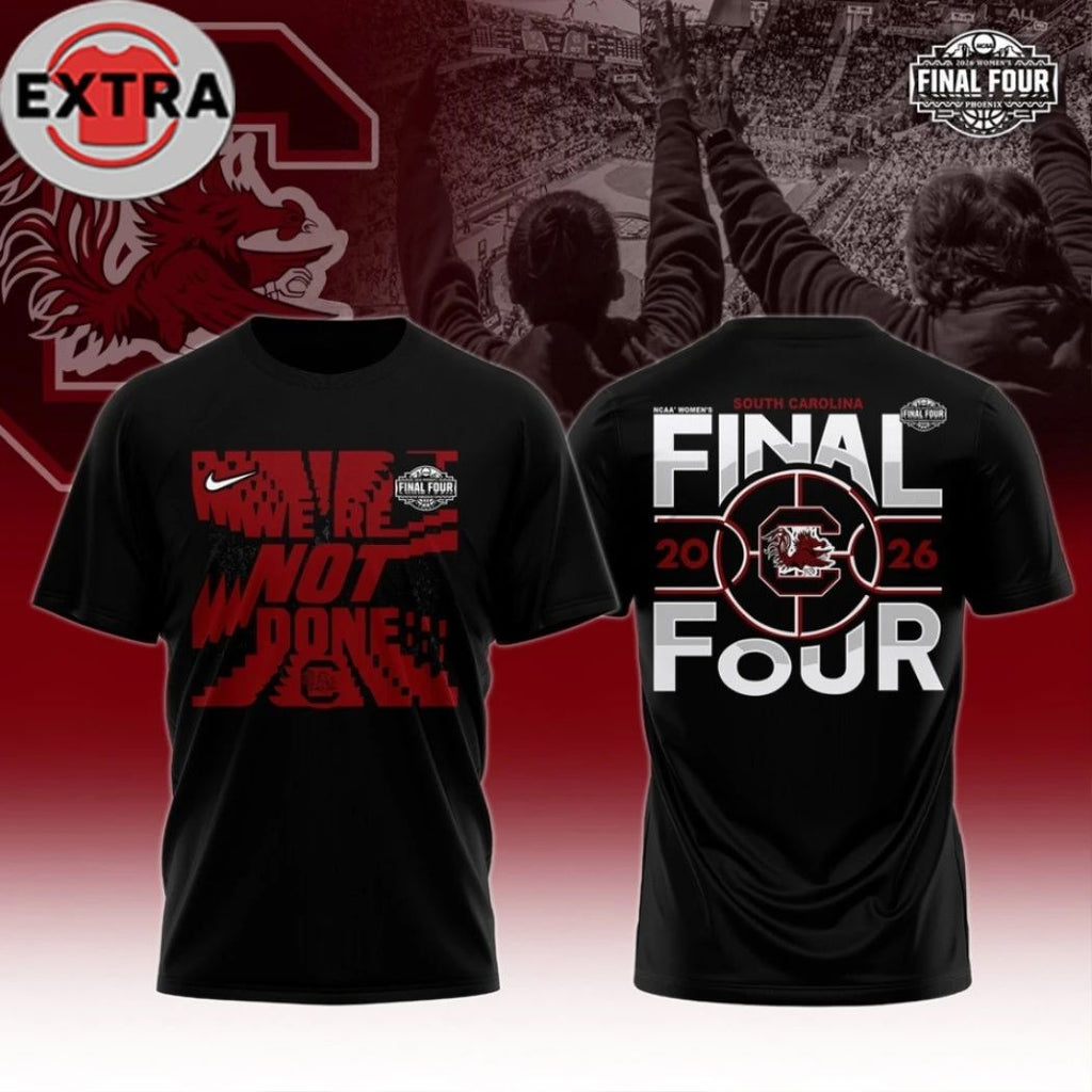 South Carolina Gamecocks Women’s Basketball 2026 Final Four Logo Two Sided T-Shirt – Perfect Gift for Men & Women