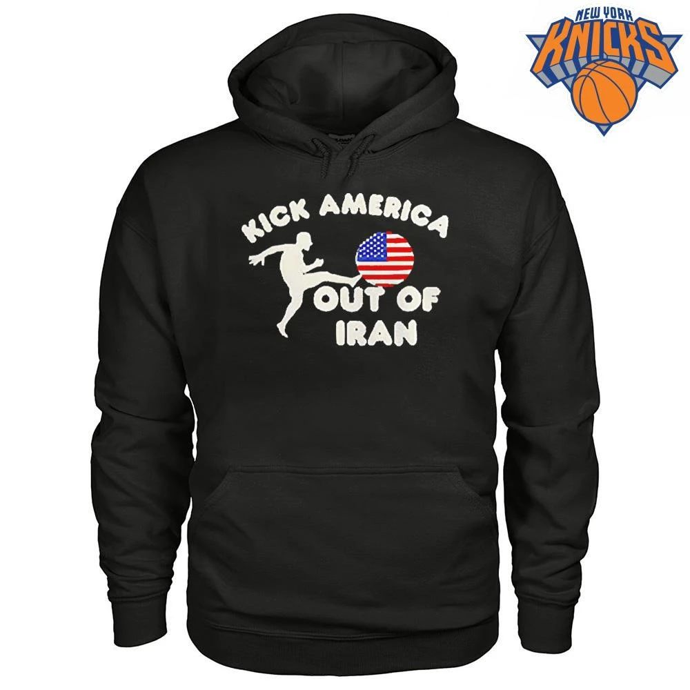 Vintage Retro Kick America Out Of Iran Football Soccer Political Graphic shirt