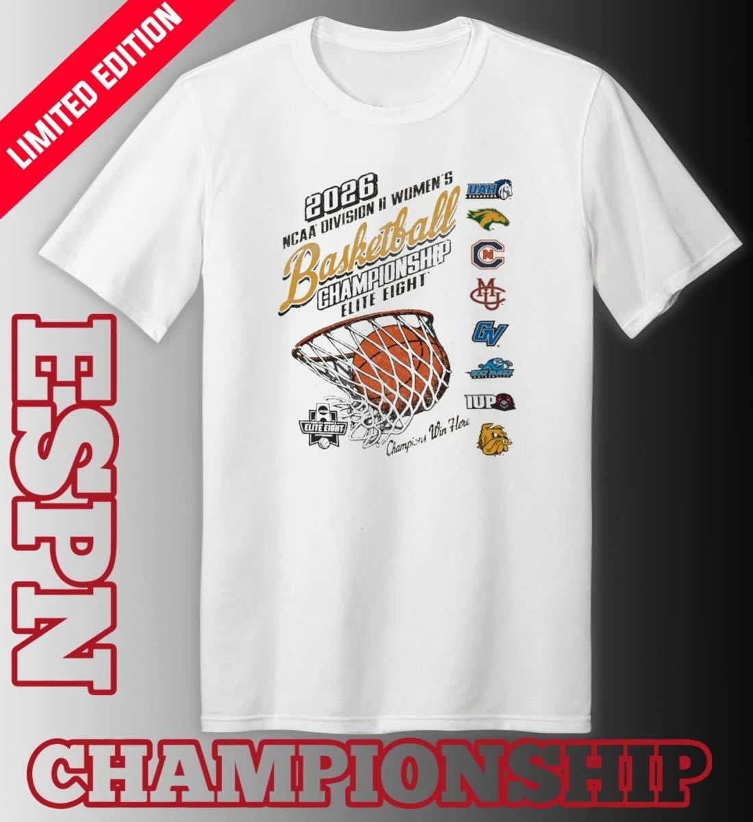 Elite 8 2026 NCAA Division II Women’s Basketball Championship Logo T-Shirt