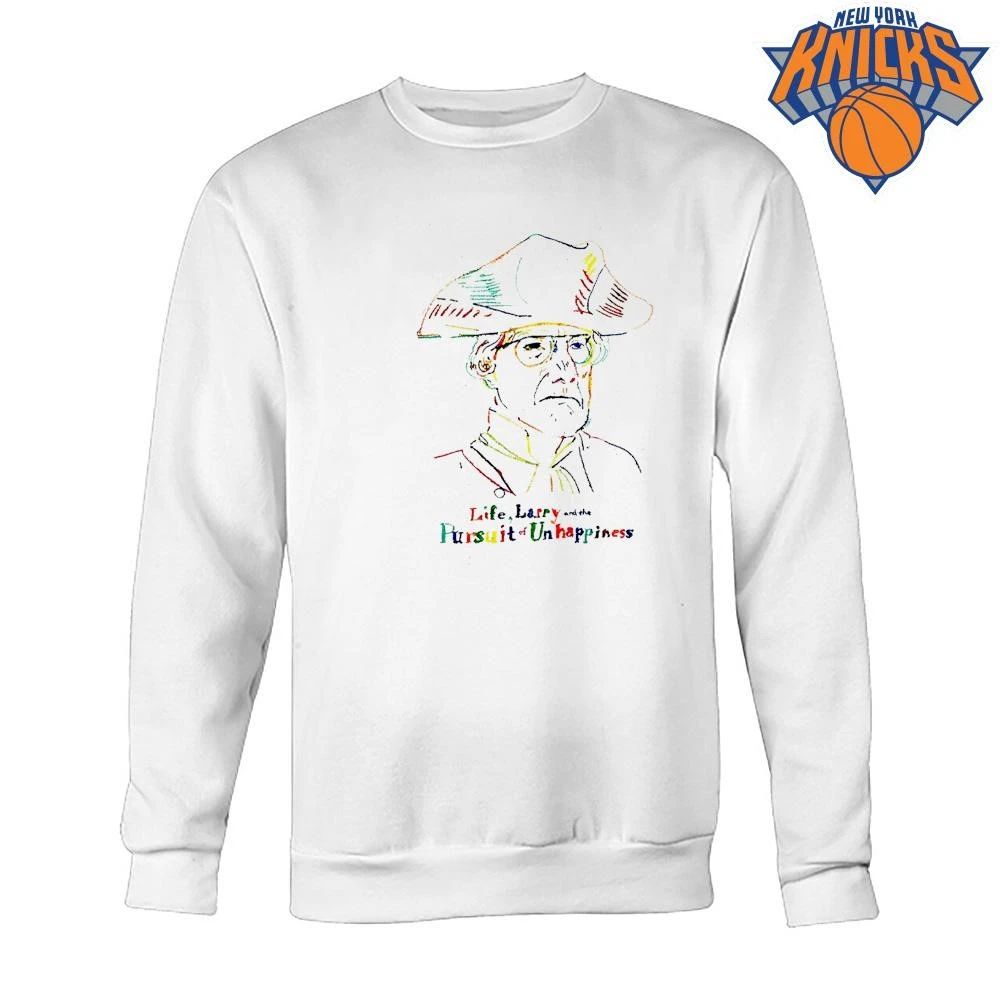 Life Larry and the Pursuit of Unhappiness Vintage Colorful Line Art Historical Hat Shirt