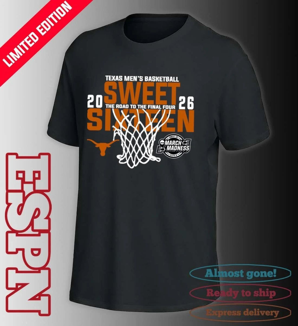 Texas Men’s Basketball 2026 Sweet Sixteen The Road To The Final Four Shirt