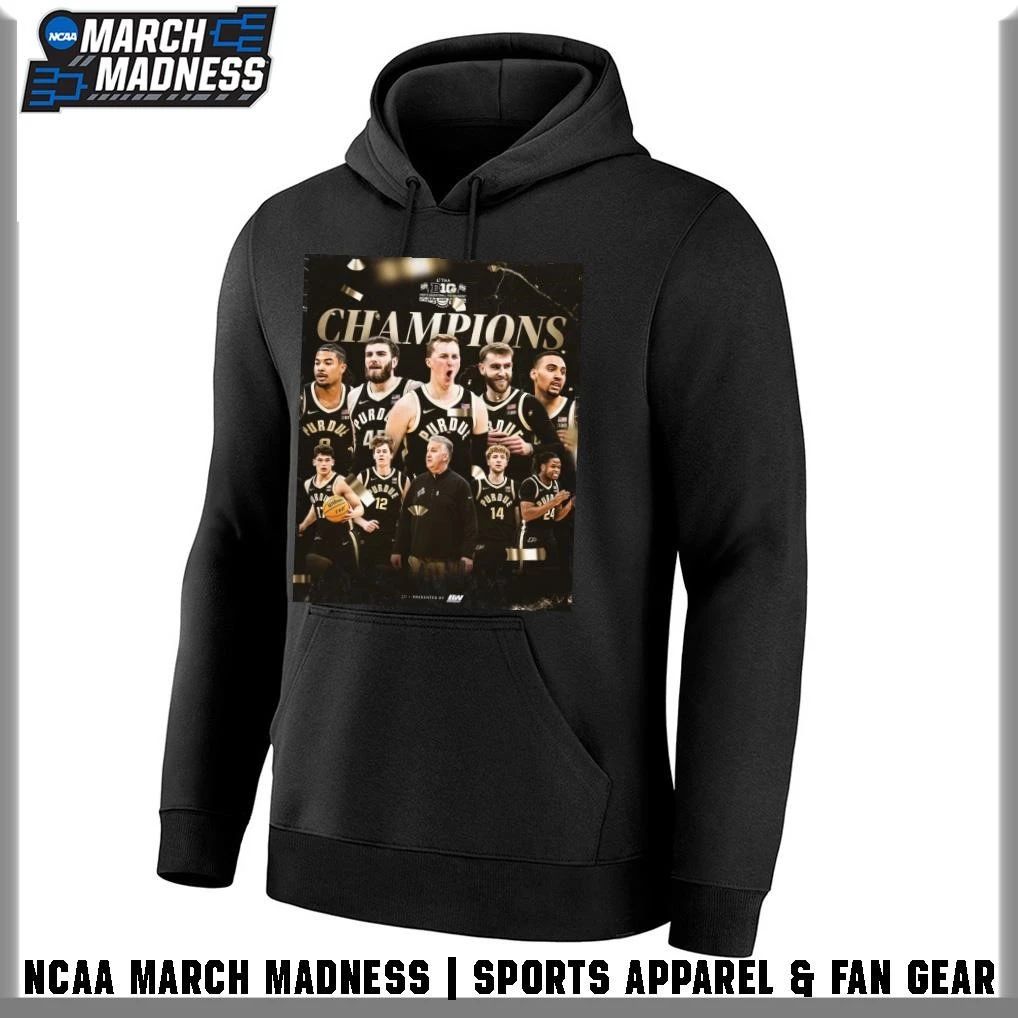 Purdue Boilermakers Men’s Basketball Big Ten 2026 Champions Of The Midwest T-Shirt