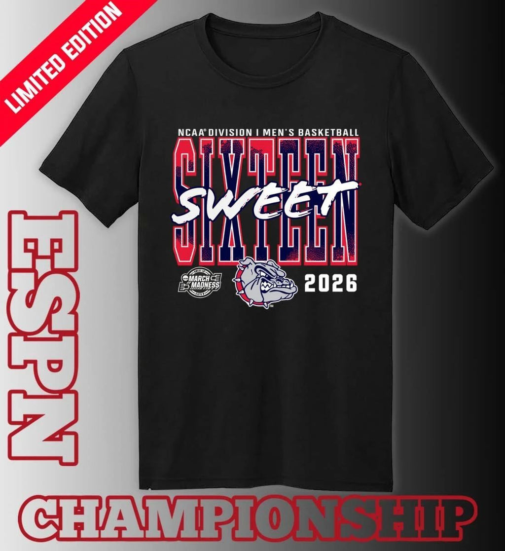 Gonzaga Bulldogs 2026 NCAA Men’s Basketball Tournament March Madness Sweet 16 T-Shirt