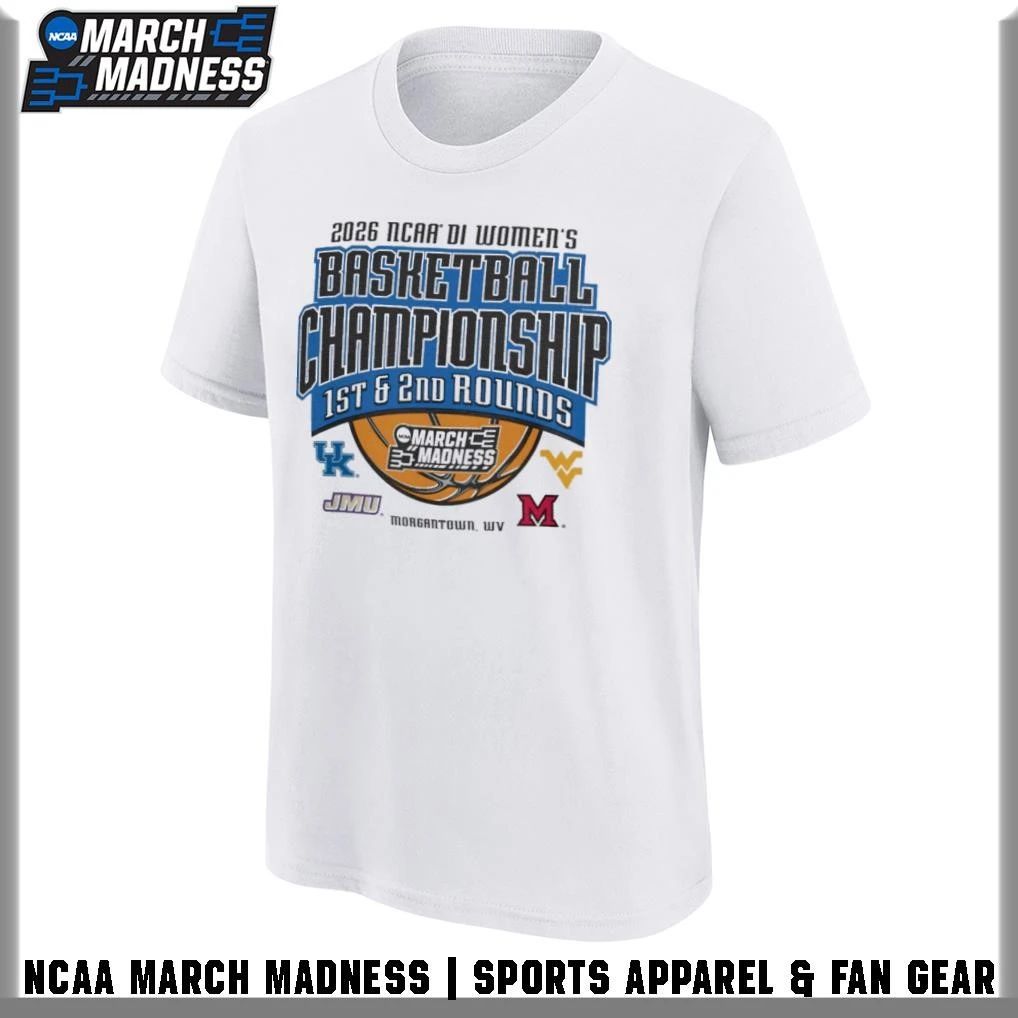 Morgantown, WV 2026 NCAA Division I Women’s Basketball Championship 1st 2nd Round T-Shirt