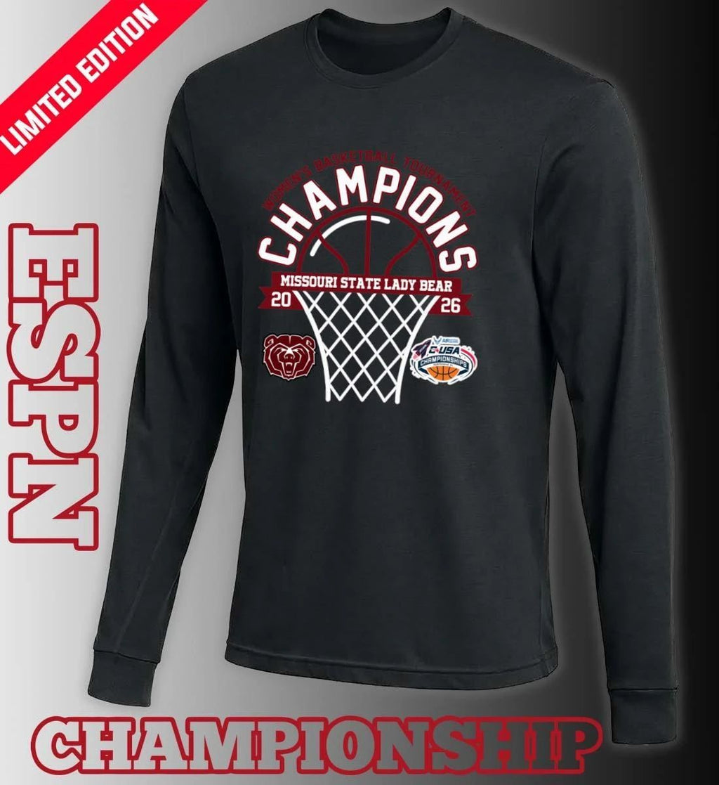Conference USA Women’s Basketball Tournament Champions 2026 Missouri State Lady Bear T-Shirt