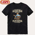 Vintage Never Underestimate An Old Man Who Still Plays Guitar In His Seventies shirt