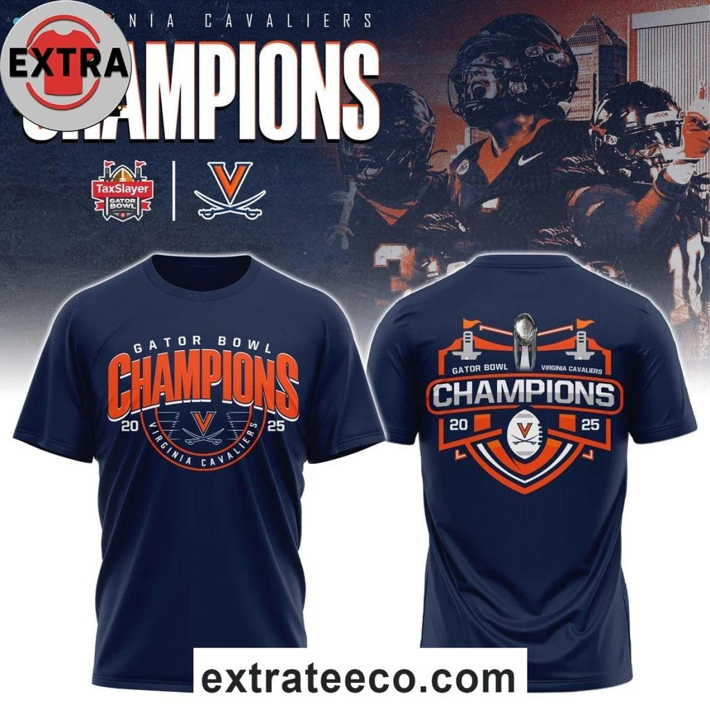 Original Virginia Cavaliers Gator Bowl Champions 2025 Logo Shirt