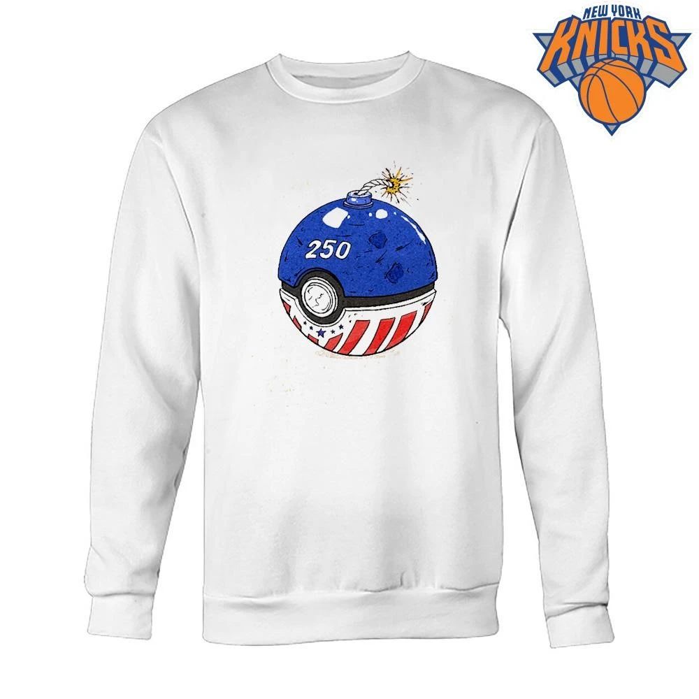 Fourth of July 250 Years America Poke Bomb Fireworks Graphic shirt