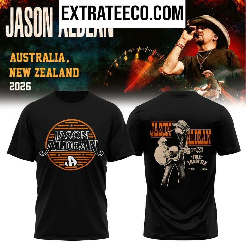 Jason Aldean Full Throttle World Tour 2026 Hoodie T-Shirt