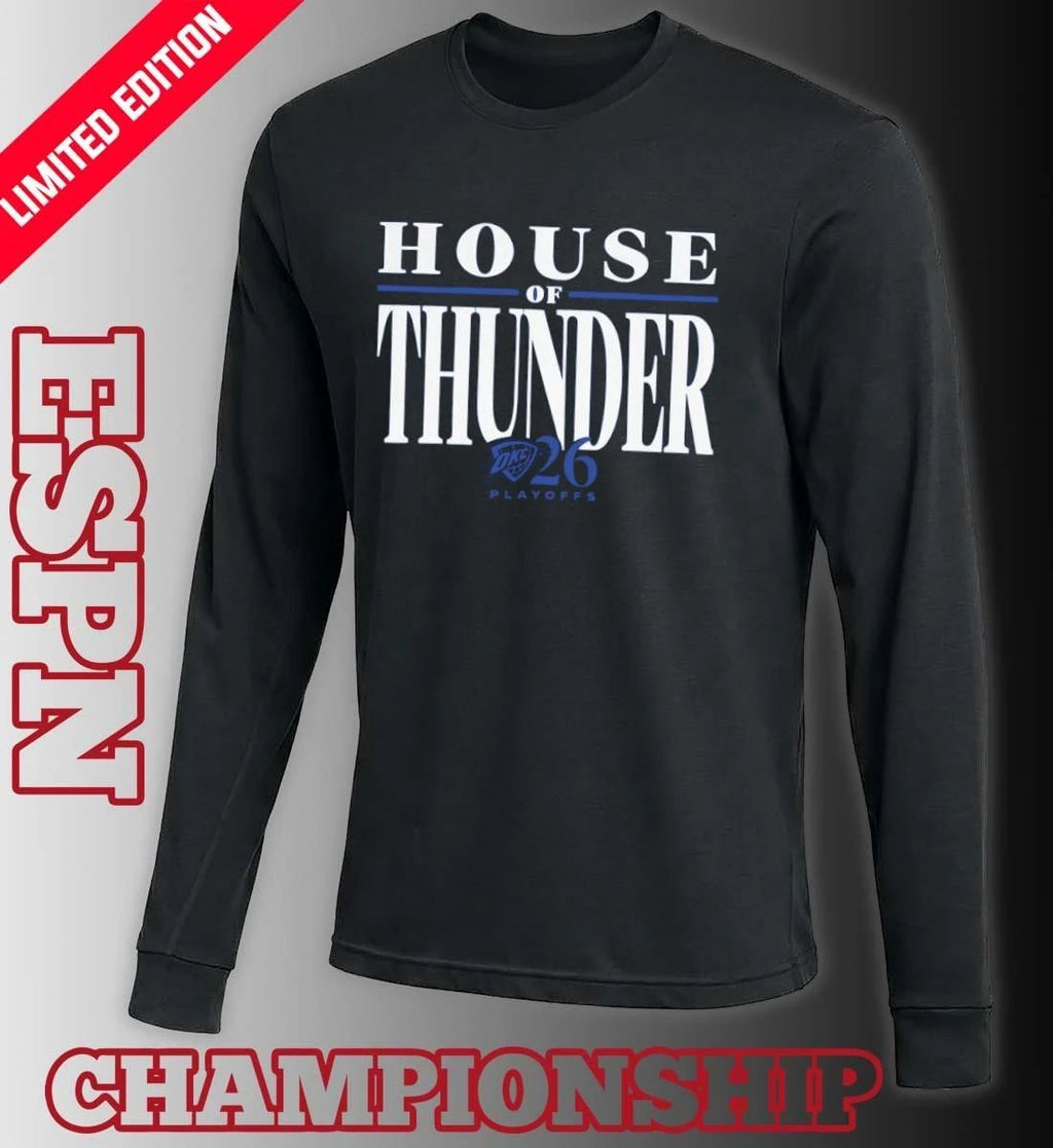 Oklahoma City Thunder House Of Thunder 2026 NBA Playoff Game 1 Shirt