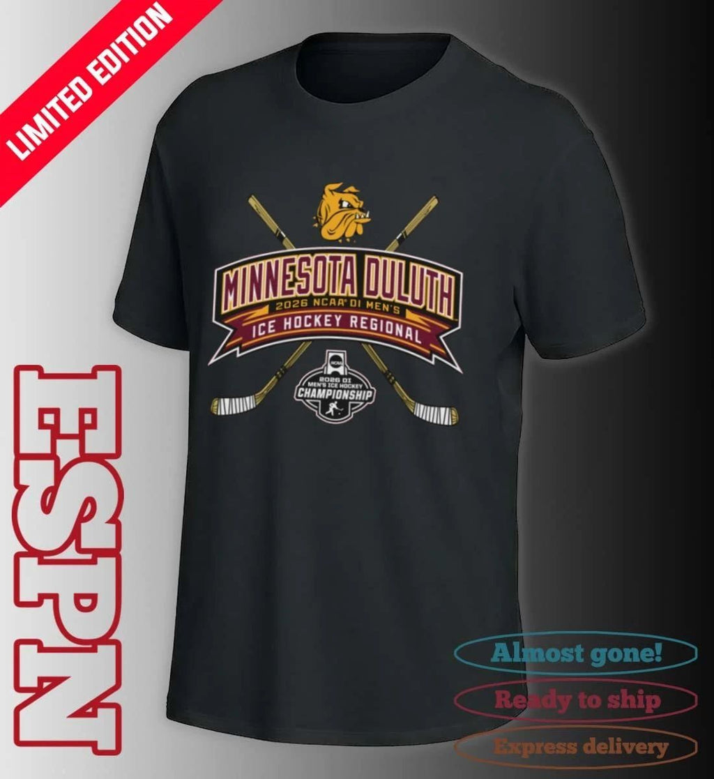 Minnesota Duluth Bulldogs 2026 NCAA DI Men’s Ice Hockey Regionals T-Shirt