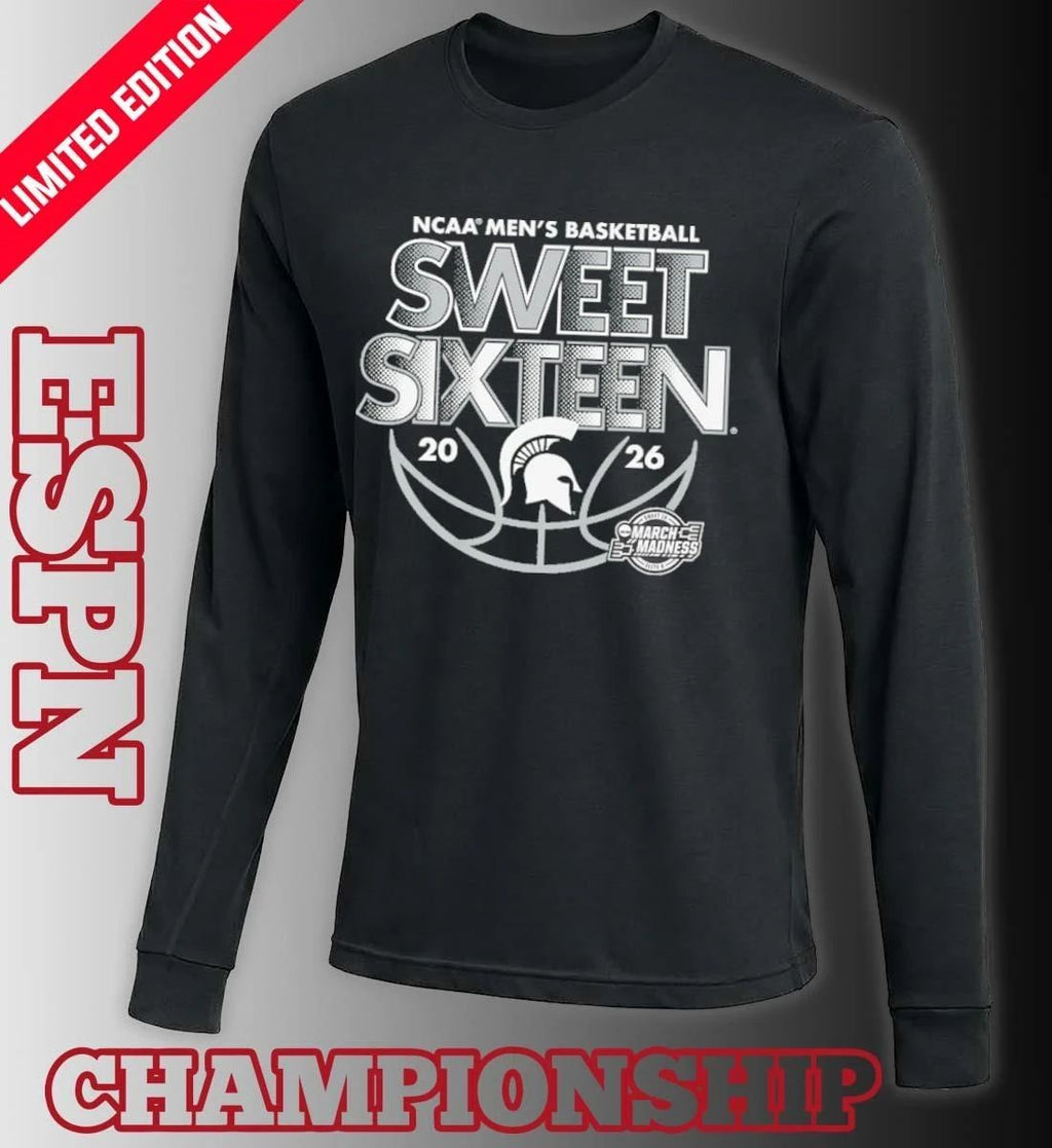 Sweet Sixteen 2026 Michigan State NCAA Men’s Basketball Shirt