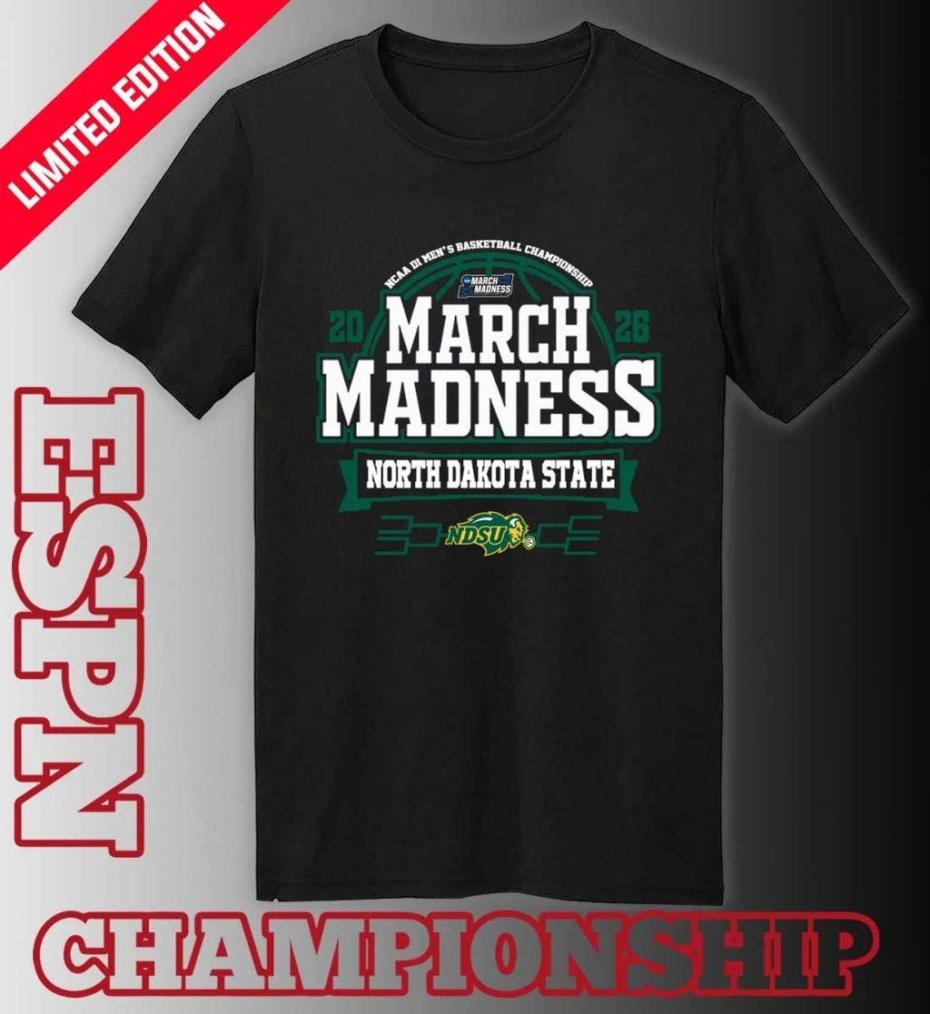 North Dakota State Jackrabbits March Madness 2026 NCAA DI Men’s Basketball Tournament T-Shirt