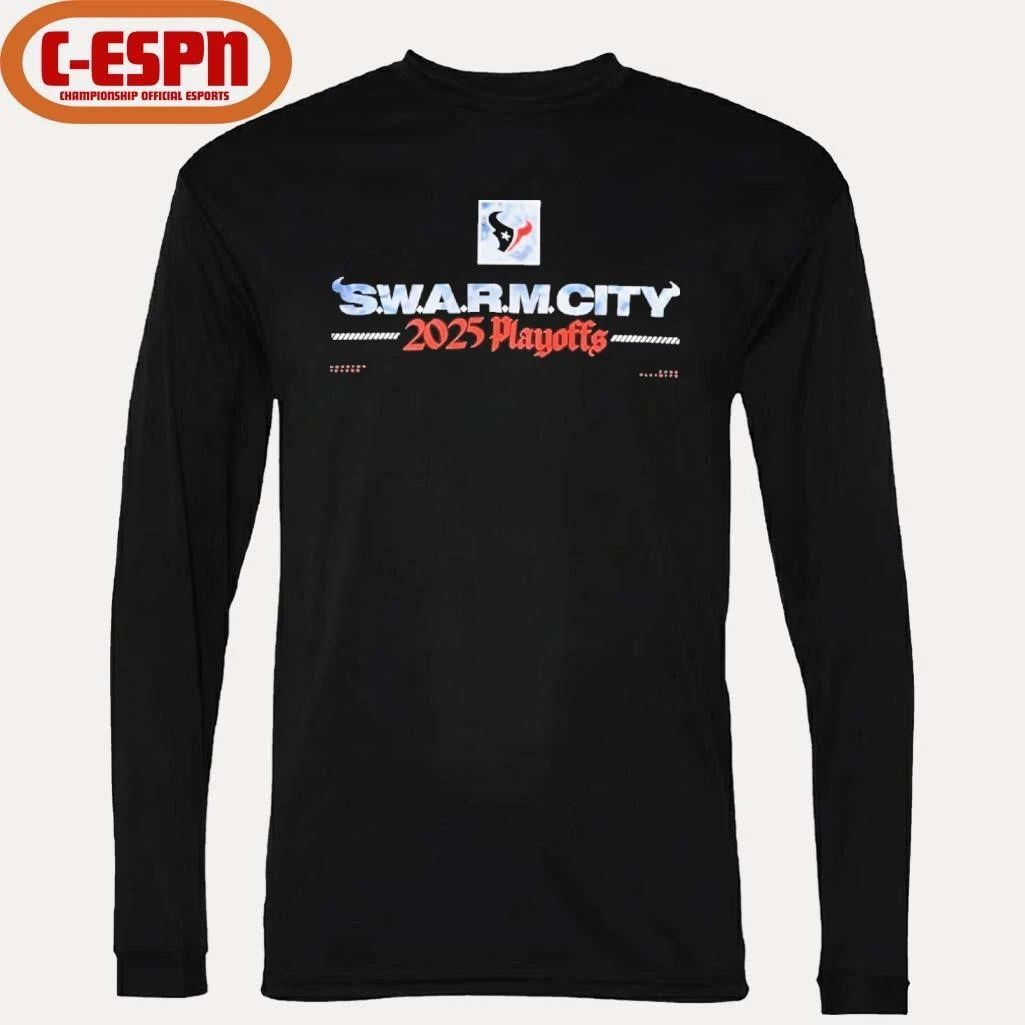 Houston Texans S.W.A.R.M. City 2025 Playoffs Shirt