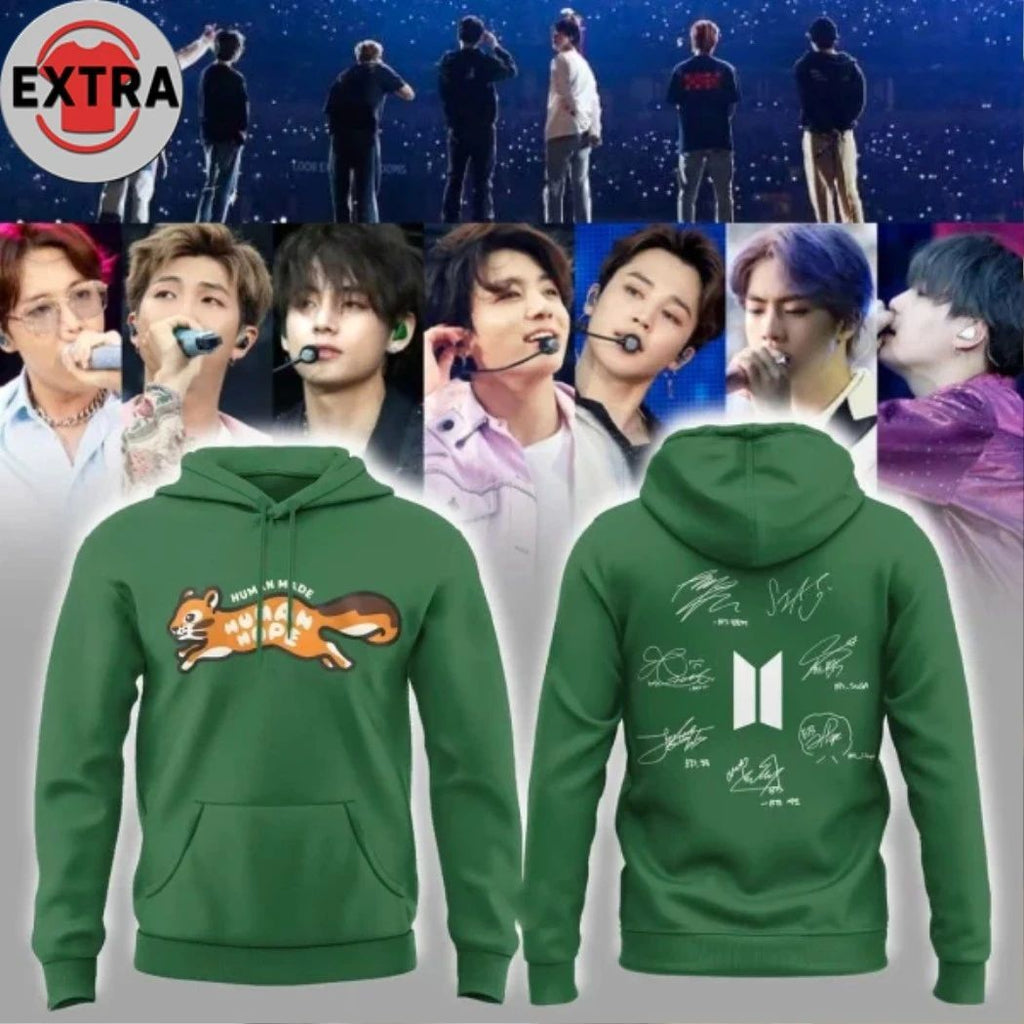 Original Heavyweight Human Made BTS Special Edition Hoodie Shirt