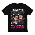 Carl And Ellie Fredricksen I Love The Houston Texans Up Movie I Love The Texans More Than My Valentine Logo T-Shirt