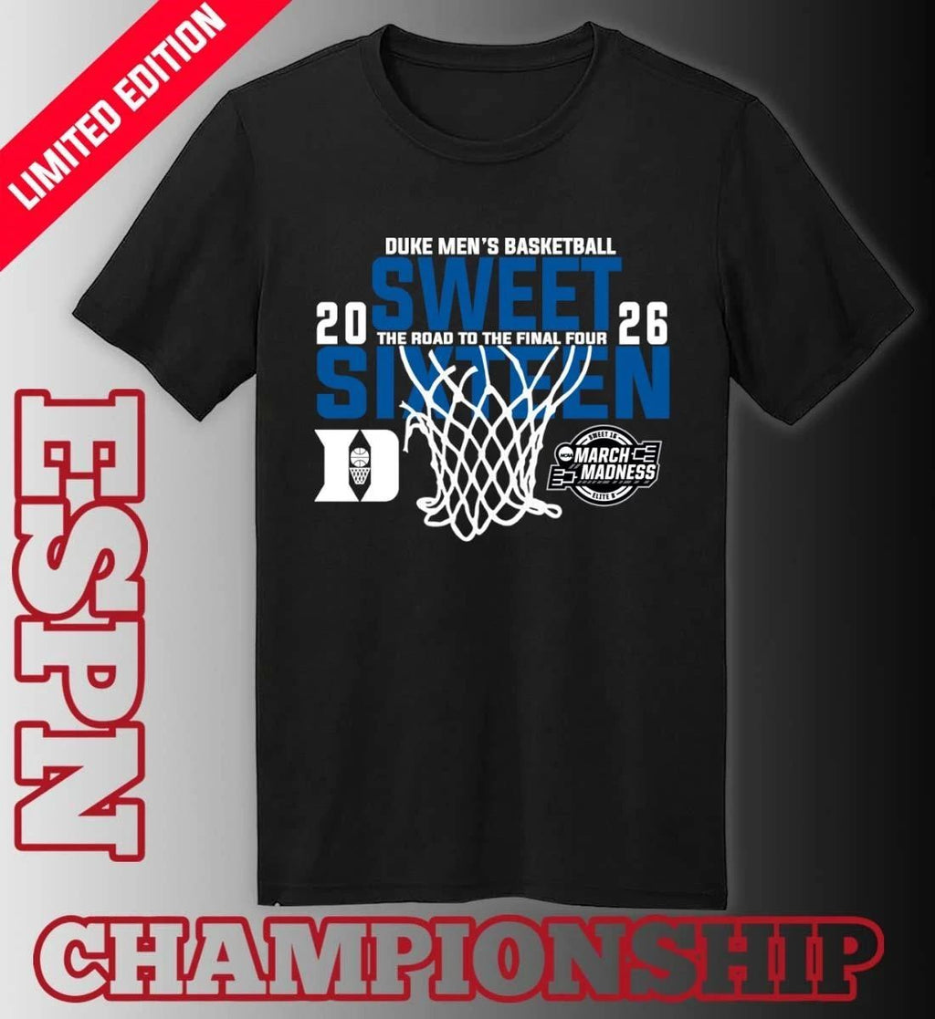 Duke Men’s Basketball 2026 Sweet Sixteen The Road To The Final Four Shirt