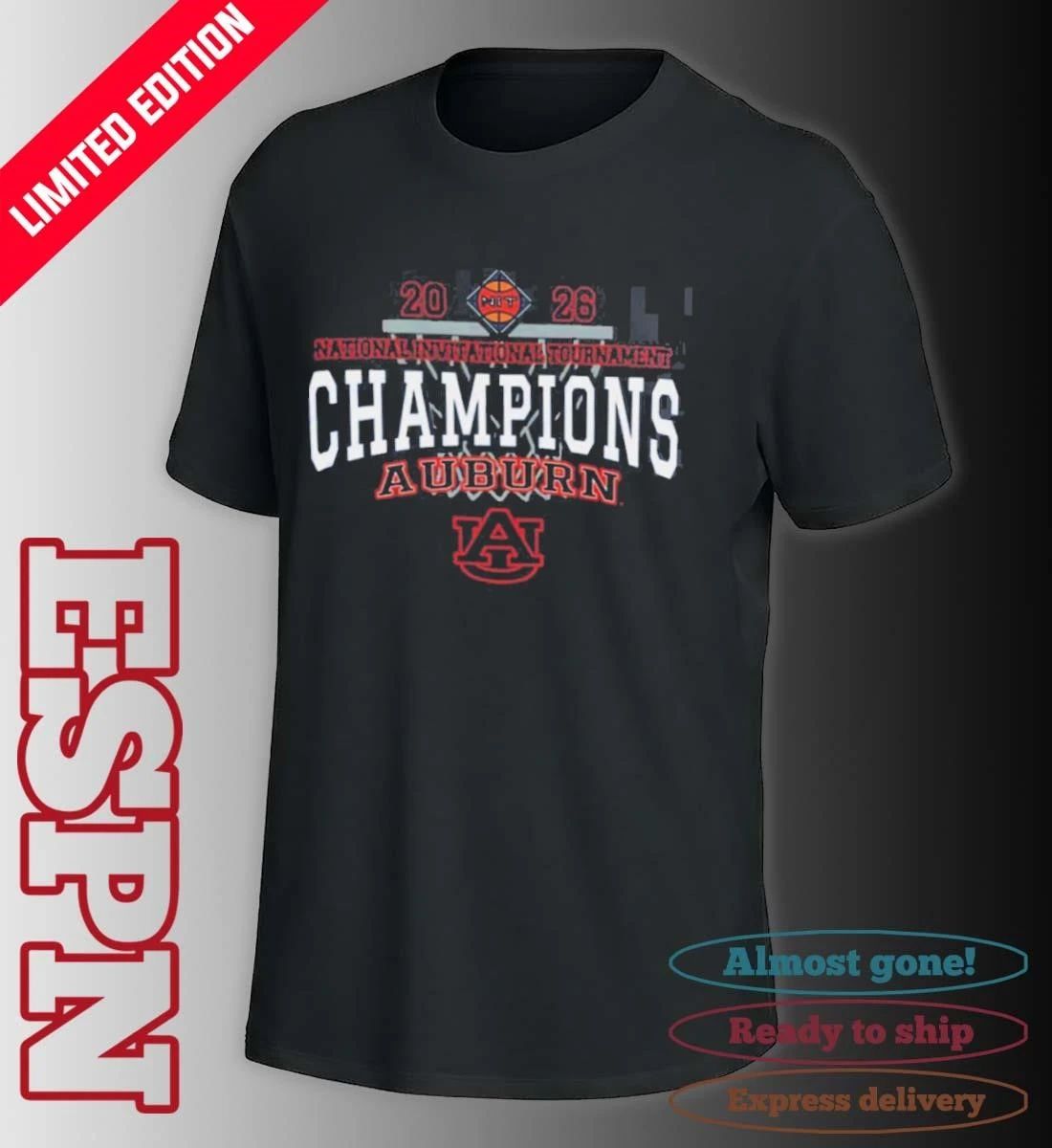 Auburn Tigers Men’s Basketball 2026 NIT Champions Shirt