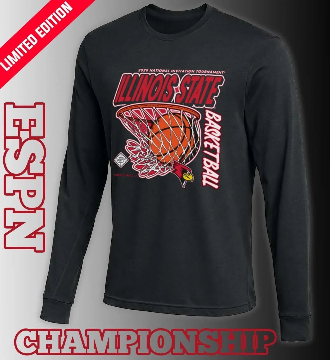 Illinois State Redbirds 2026 Division I Men’s Basketball Postseason NIT Shirt