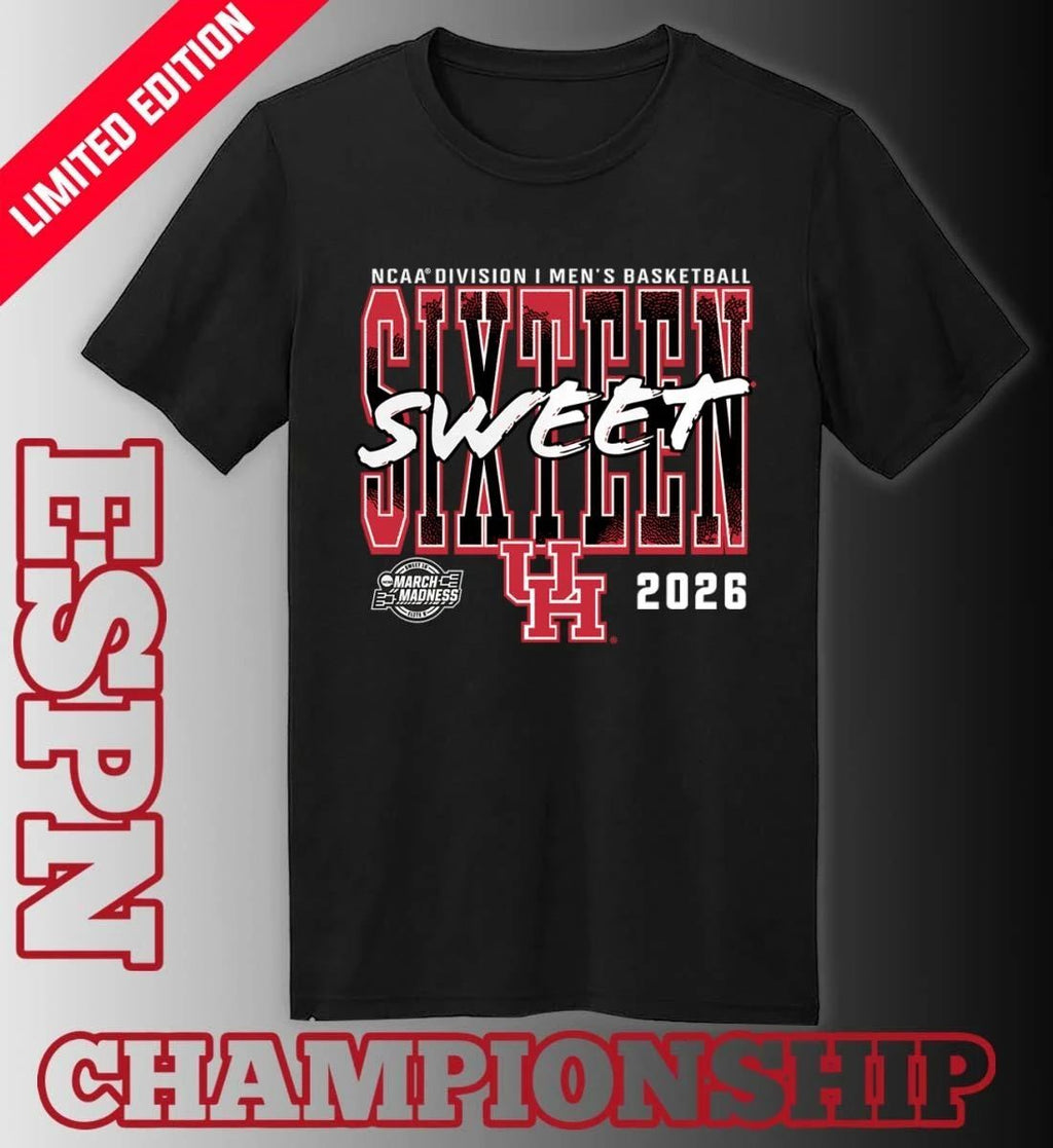 Houston Cougars 2026 NCAA Men’s Basketball Tournament March Madness Sweet 16 T-Shirt