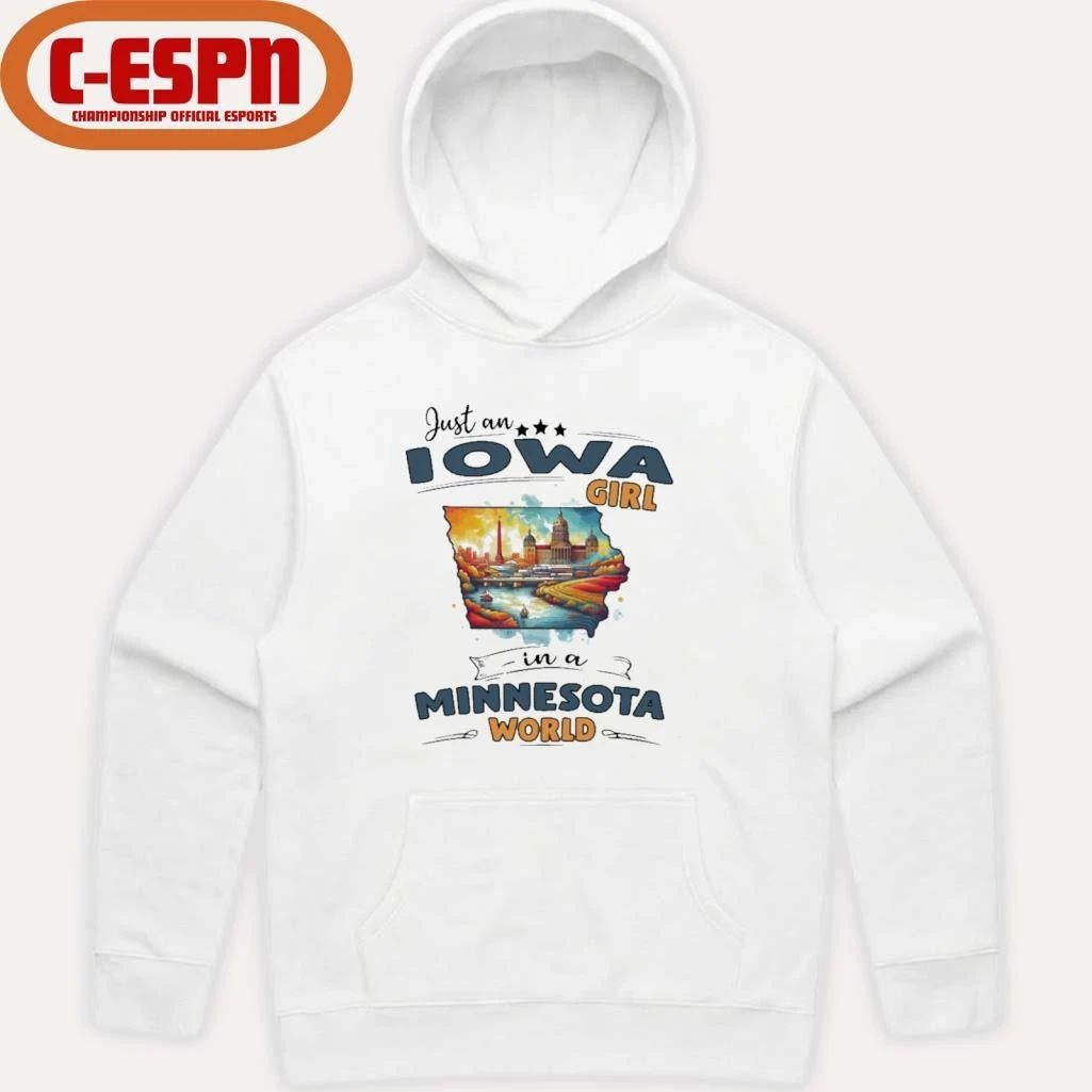 Just An Iowa Girl In A Minnesota World Retro Shirt