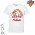 Alpha Male Cute Kitten Cat Flowers Retro Rainbow Meme Shirt