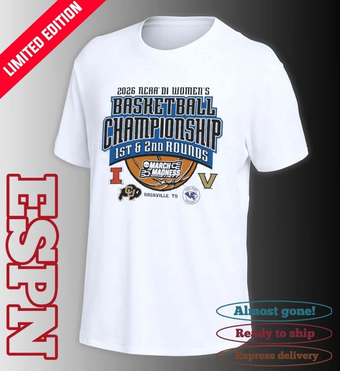 2026 NCAA DI Women’s Basketball 1st, 2nd Rounds – Nashville, TN Shirt