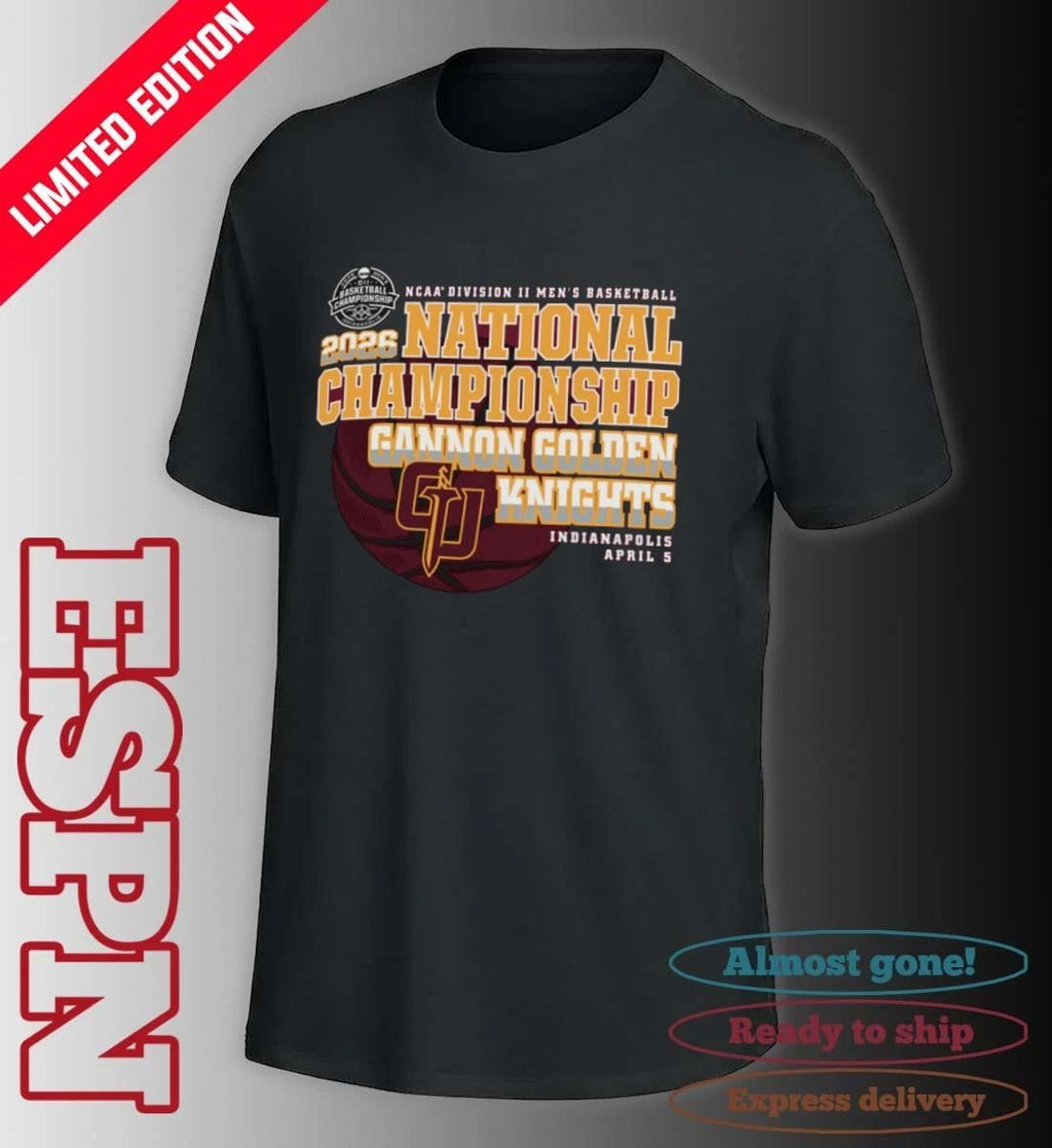 Gannon Golden Knights 2026 NCAA DII Men’s Basketball National Championship Bound T-Shirt