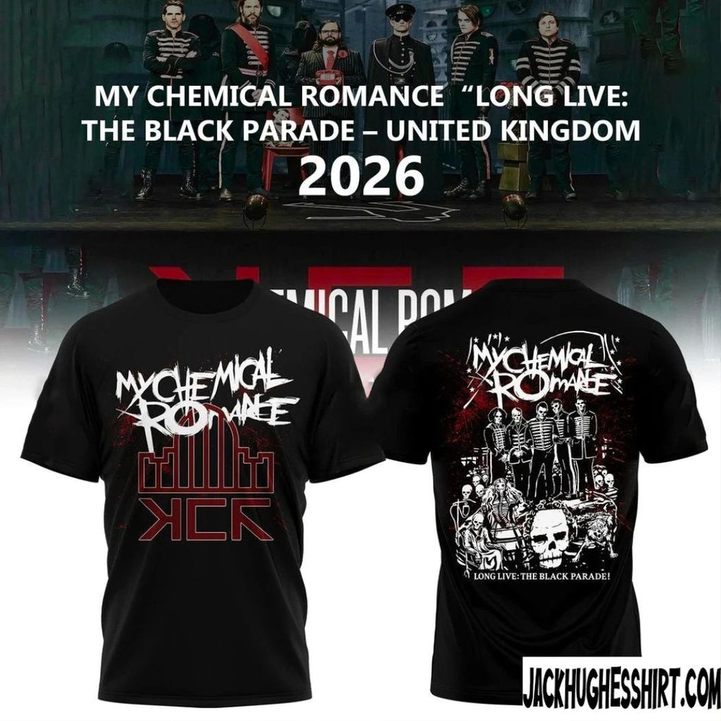 My Chemical Romance Long Live The Black Parade – United Kingdom 2026 Black T -Shirt