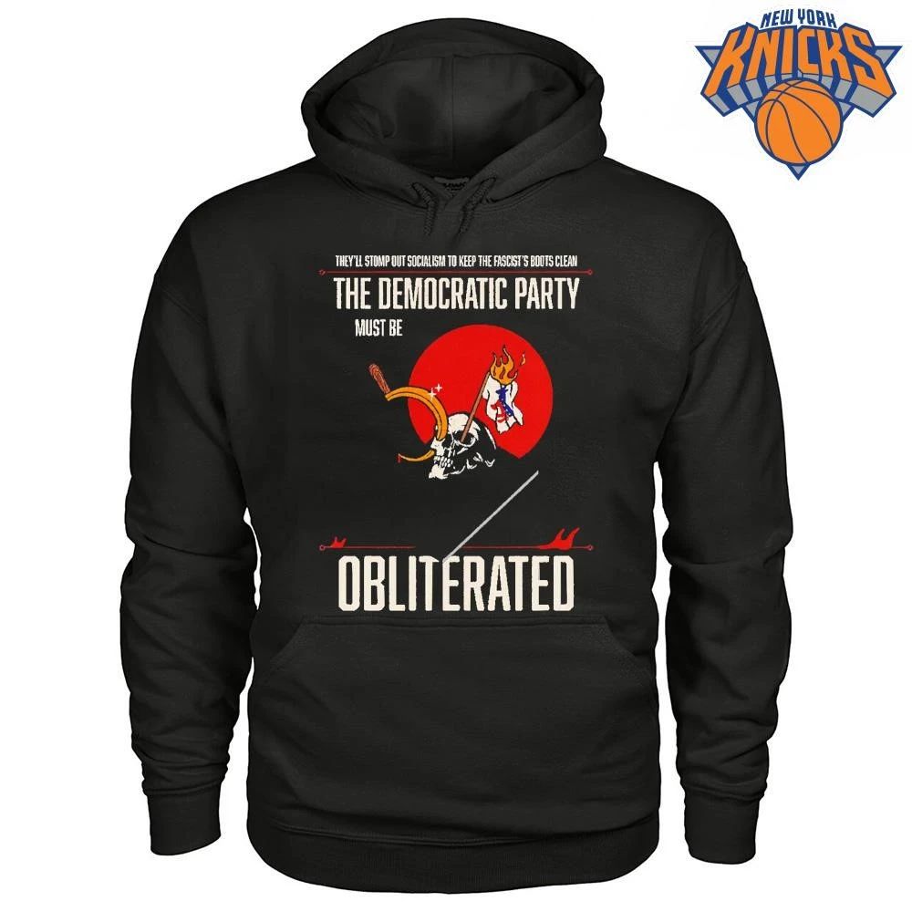 The Democratic Party Must Be Obliterated Anti Political Skull Shirt